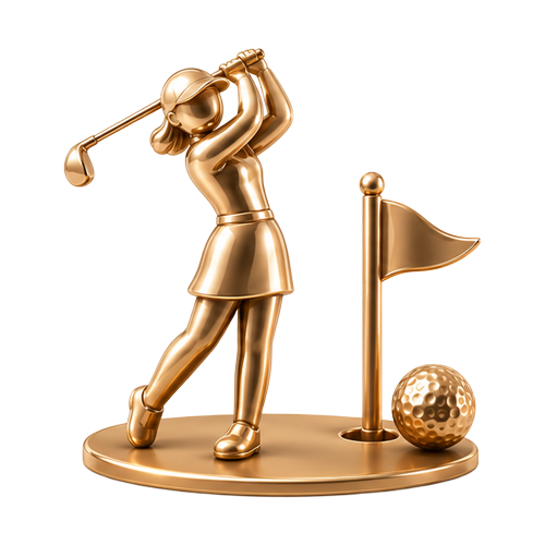 女子プロゴルファーとラウンド